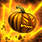 I put a pumpkin on my enemy's head!